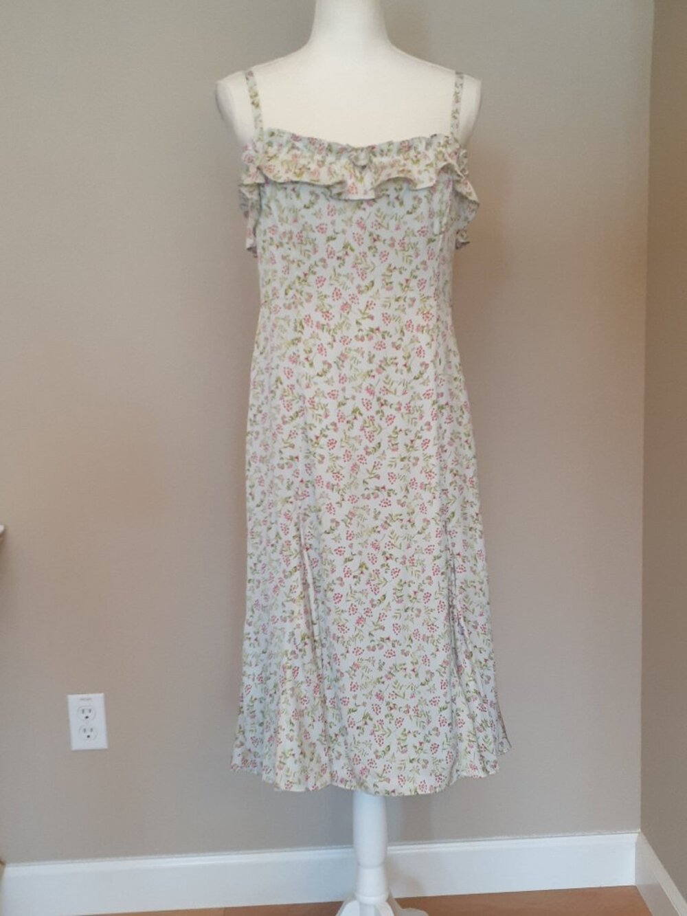 J. Crew Stretch Silk Floral Dress